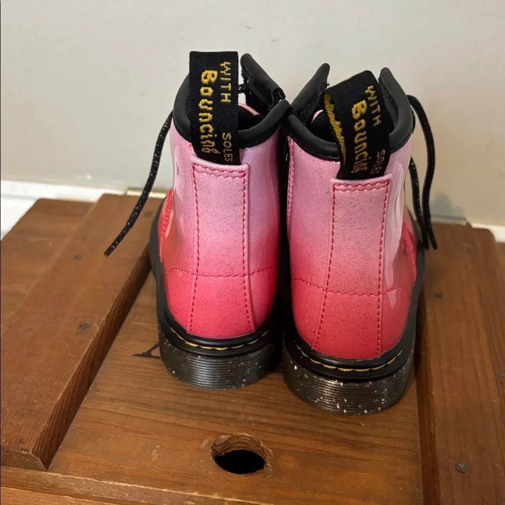 Dr martens Pink Lace-Up Boots size 7 kids